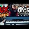 Струнно-клавишный музыкальный инструмент (Цифровое пианино NUX Cherub WK-310-Black на стойке с педалями, черное)