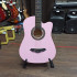 Акустическая гитара Belucci BC3820PI с вырезом розовая