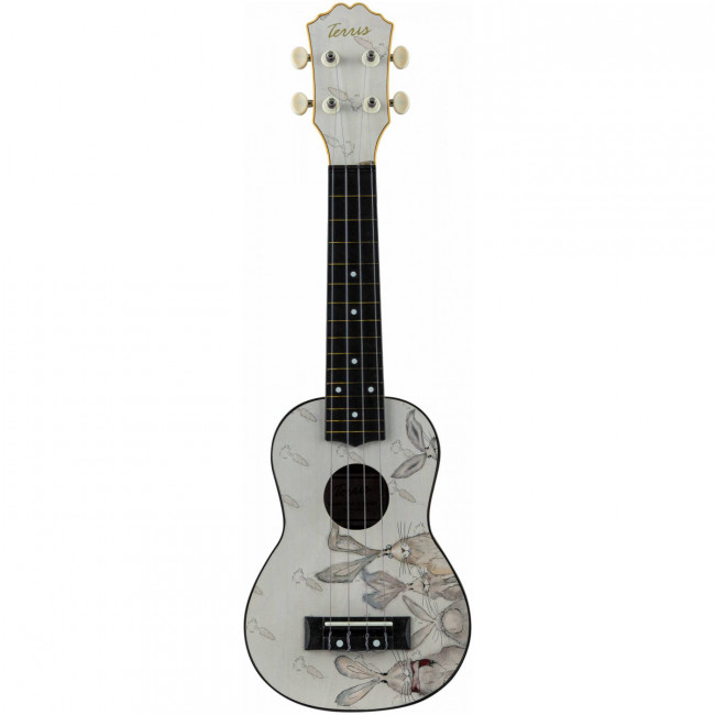 Укулеле сопрано TERRIS PLUS-70 BUNNY с рисунком Укулеле сопрано TERRIS PLUS-70 BUNNY с рисунком