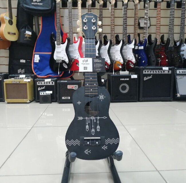 Укулеле сопрано TERRIS PLUS SPIKE с рисунком