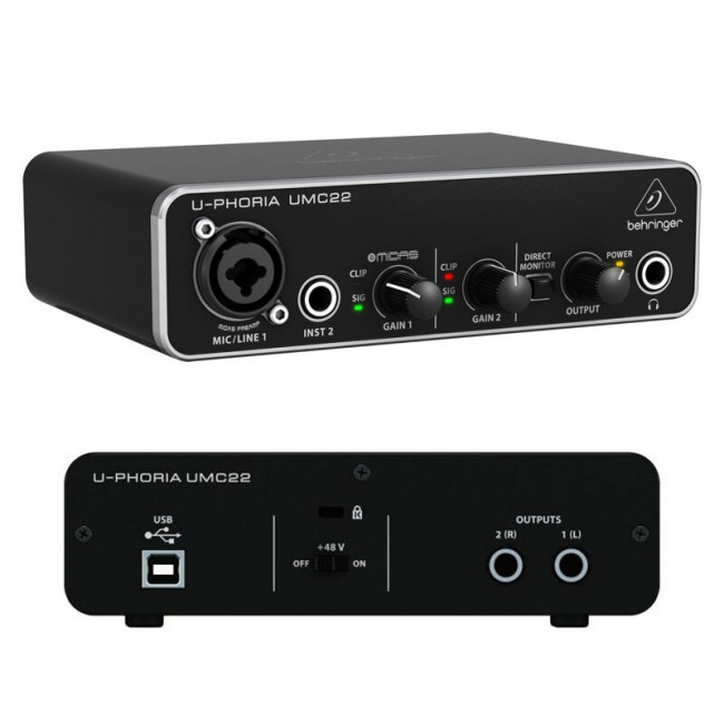 Б/У Аудиоинтерфейс BEHRINGER UMC22
