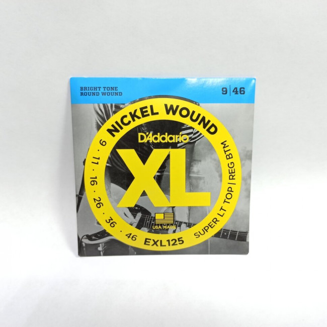 Струны для электрогитары 9-46 D'Addario EXL125 XL Nickel Wound Струны для электрогитары 9-46 D'Addario EXL125 XL Nickel Wound