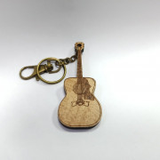Брелок сувенирный гитара дерево Rin HY-B009 Брелок сувенирный гитара дерево Rin HY-B009