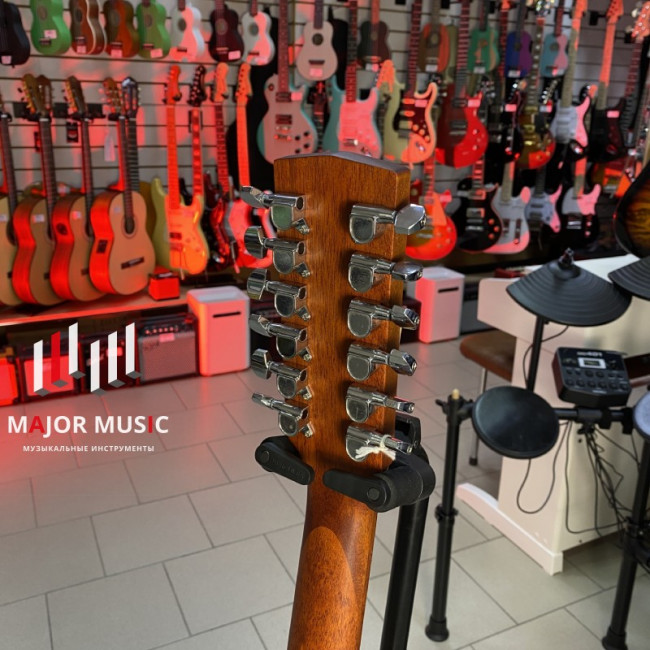 Акустическая 12-струнная гитара Cort AD810-12-WBAG-OP с чехлом цвет натуральный