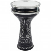 Дарбука Yuka YDRS7-12EBK диаметр 7` корпус алюминий