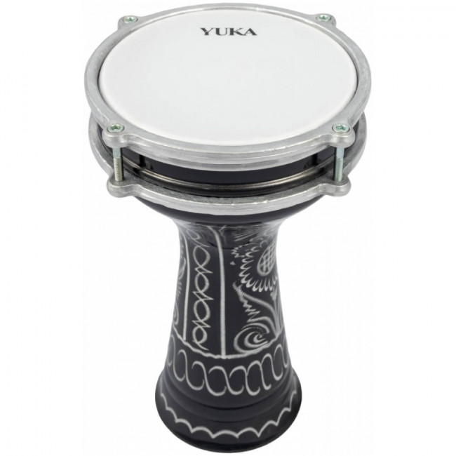 Дарбука Yuka YDRS7-12EBK диаметр 7` корпус алюминий Дарбука Yuka YDRS7-12EBK диаметр 7` корпус алюминий