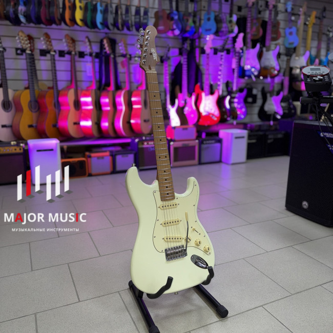 б/у Электрогитара JET JS-300OW цвет белый* б/у Электрогитара JET JS-300OW цвет белый*