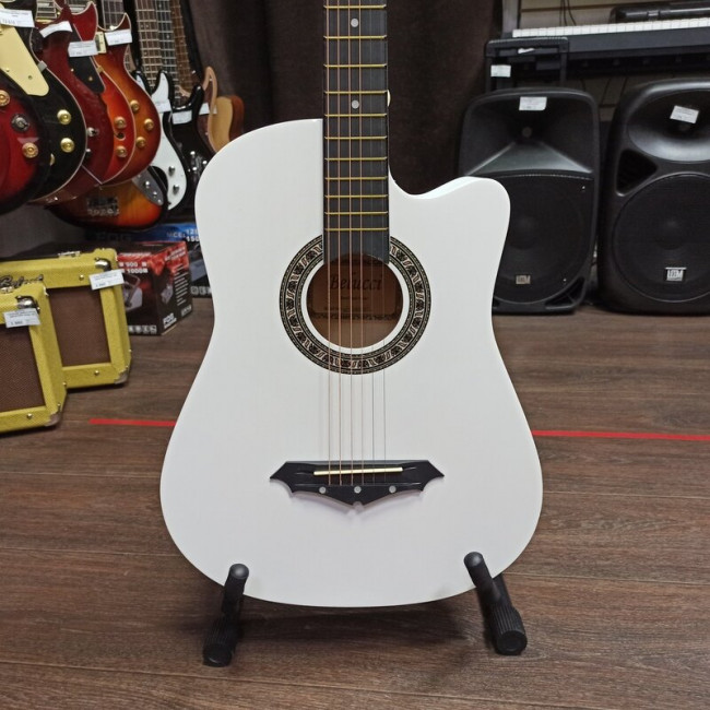 Акустическая гитара Belucci BC3820WH с вырезом белая Акустическая гитара Belucci BC3820WH с вырезом белая