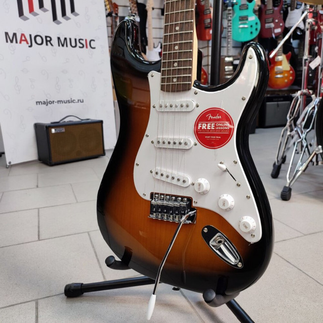 Электрогитара Fender Squier Bullet Stratocaster Brown Sunburst цвет санберст