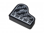 Стирательная резинка "рояль" Rin NC003E-3 черный с нотами