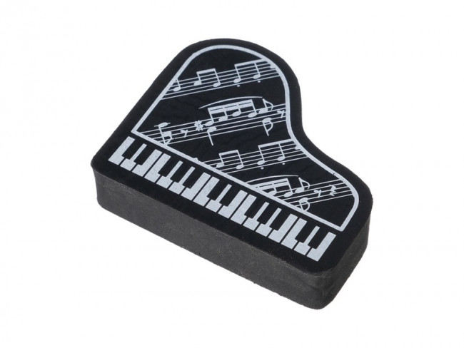 Стирательная резинка "рояль" Rin NC003E-3 черный с нотами Стирательная резинка "рояль" Rin NC003E-3 черный с нотами