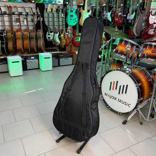 Чехол для акустической гитары ЧГ12-3 плотный (так же подходит для 12-струнной гитары)