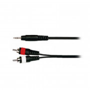Кабель инсертный Soundking BB413-3M 3,5 джек стерео - 2 х RCA 3м Кабель инсертный Soundking BB413-3M 3,5 джек стерео - 2 х RCA 3м