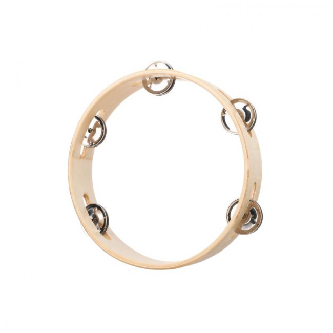 Тамбурин круглый без кожи Fleet FLT-T08-5 деревянный Тамбурин круглый без кожи Fleet FLT-T08-5 деревянный