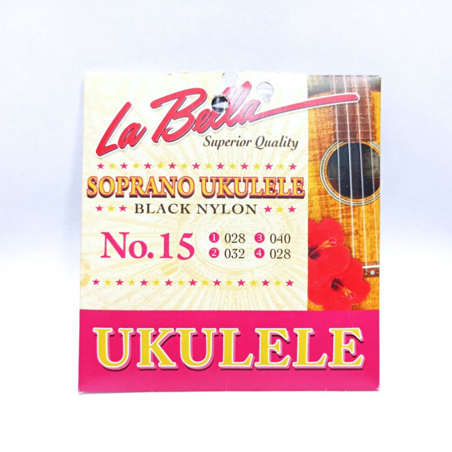 Струны для укулеле La Bella 15-BLACK Струны для укулеле La Bella 15-BLACK