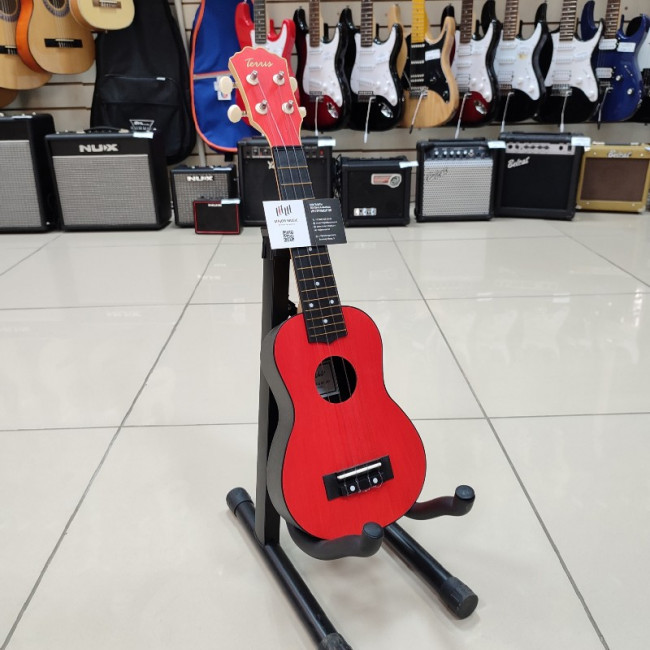 Укулеле сопрано TERRIS PLUS-50RD цвет красный Укулеле сопрано TERRIS PLUS-50RD цвет красный