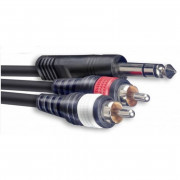 Кабель инсертный Stagg SYC2/PS2CM E Jack 6.3 стерео - 2 x RCA 2м Кабель инсертный Stagg SYC2/PS2CM E Jack 6.3 стерео - 2 x RCA 2м