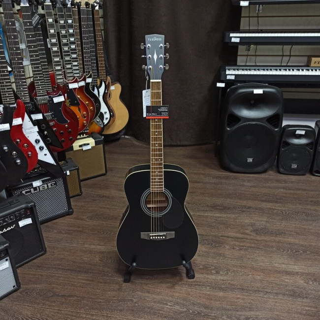 Электроакустическая гитара Parkwood PF51E-BKS черная матовая с чехлом Электроакустическая гитара Parkwood PF51E-BKS черная матовая с чехлом