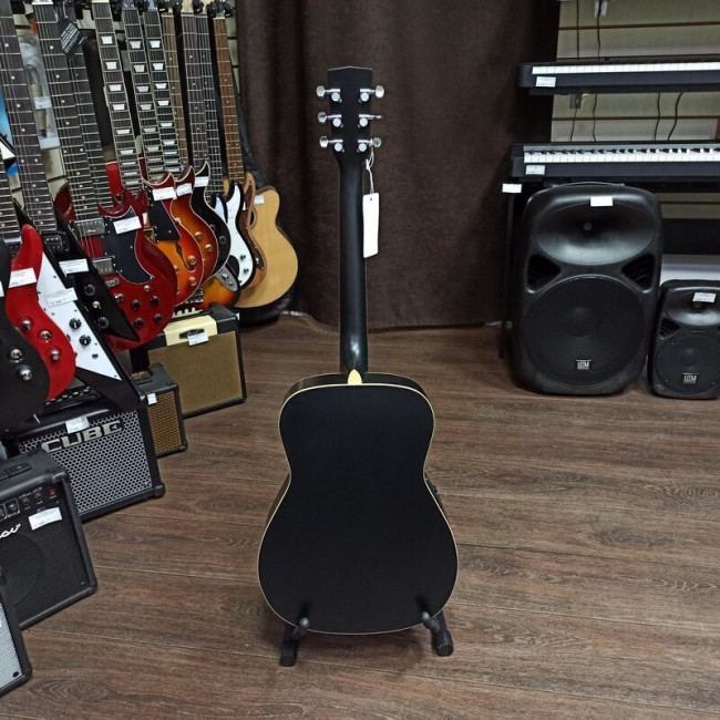 Электроакустическая гитара Parkwood PF51E-BKS черная матовая с чехлом Электроакустическая гитара Parkwood PF51E-BKS черная матовая с чехлом