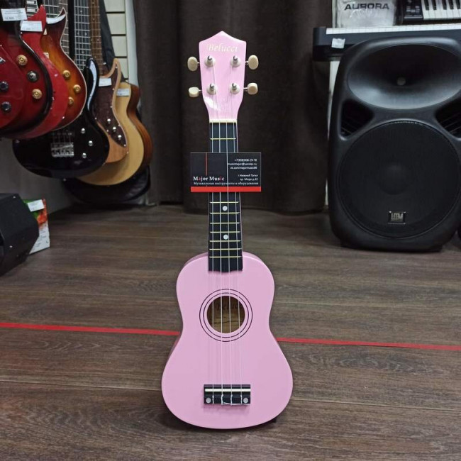 Укулеле сопрано Belucci XU21-11 Light Pink Укулеле сопрано Belucci XU21-11 Light Pink