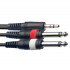 Кабель инсертный STAGG SYC1/MPS2P E mini Jack 3.5мм-2 x Jack 6.35мм 1м Кабель инсертный STAGG SYC1/MPS2P E mini Jack 3.5мм-2 x Jack 6.35мм 1м