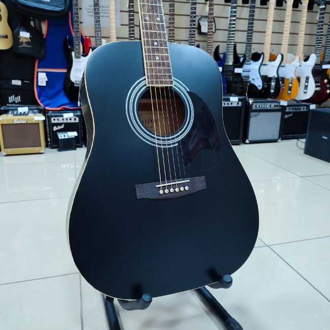 Акустическая гитара Parkwood W81-WBAG-BKS с чехлом цвет черный