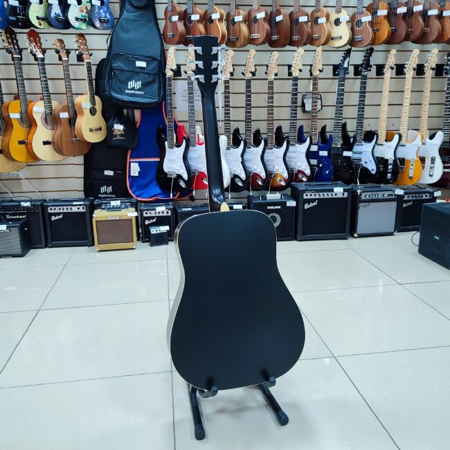 Акустическая гитара Parkwood W81-WBAG-BKS с чехлом цвет черный