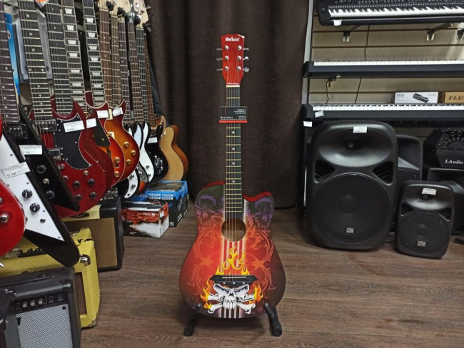 Акустическая гитара Belucci BC38401348 (Devil) с вырезом рисунок Акустическая гитара Belucci BC38401348 (Devil) с вырезом рисунок