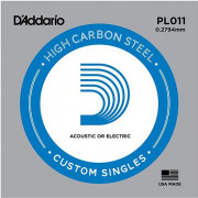 Отдельная струна 11 для акустической и электрогитары D’Addario PL011 Plain Steel Отдельная струна 11 для акустической и электрогитары D’Addario PL011 Plain Steel