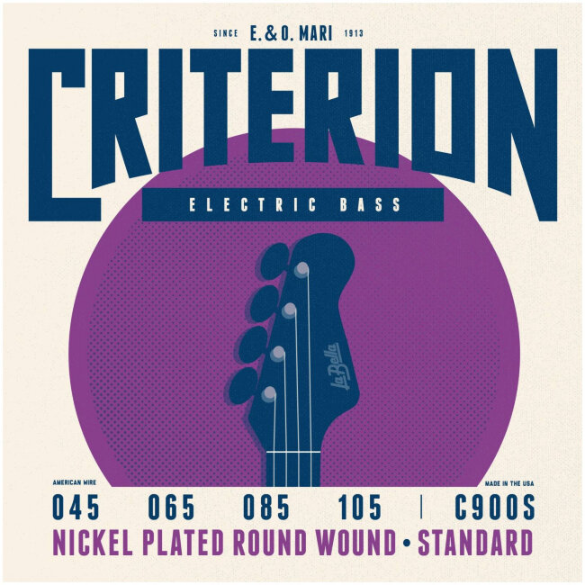 Струны для бас гитары 45-105 La Bella C900S Criterion Standart Струны для бас гитары 45-105 La Bella C900S Criterion Standart