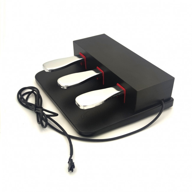 Педаль тройная для цифрового пианино NTP-01B Nux NPK рояльного типа, черная