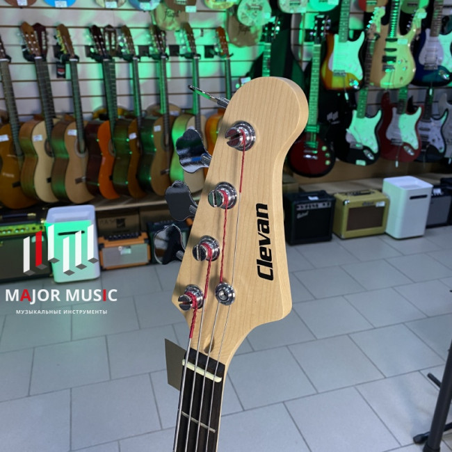 Бас-гитара Clevan CJB-20SB-GLOSS цвет санберст