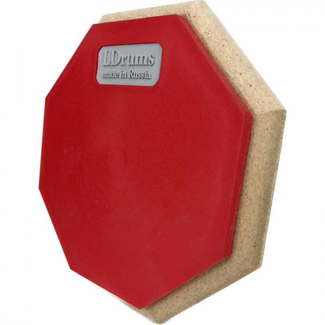 Тренировочный пэд LDrums LDTP12-RD 12" резина цвет красный Тренировочный пэд LDrums LDTP12-RD 12" резина цвет красный