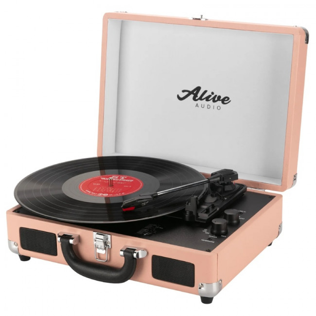 Виниловый проигрыватель Alive Audio GLM-01-BU GLAM Blush с Bluetooth