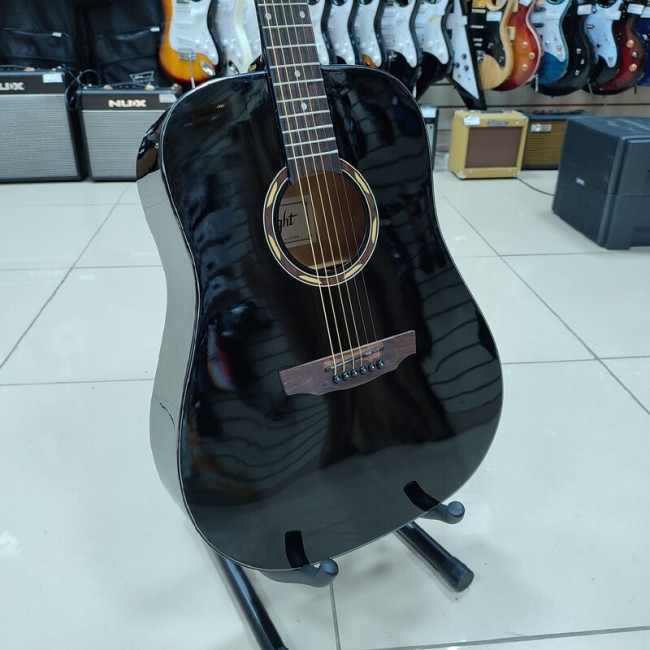Акустическая гитара Flight D-130 BK форма дредноут цвет черный