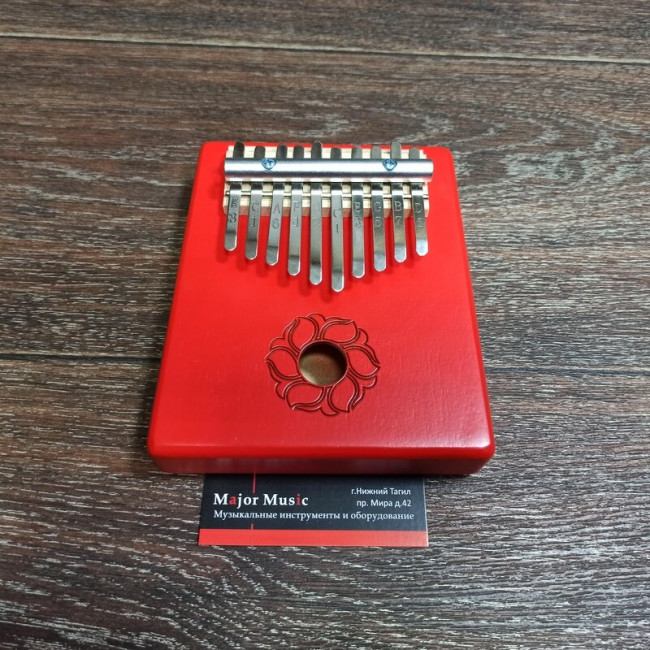 Калимба Мозеръ KMKr-2-RD Escudo 10 язычков резонаторная красная