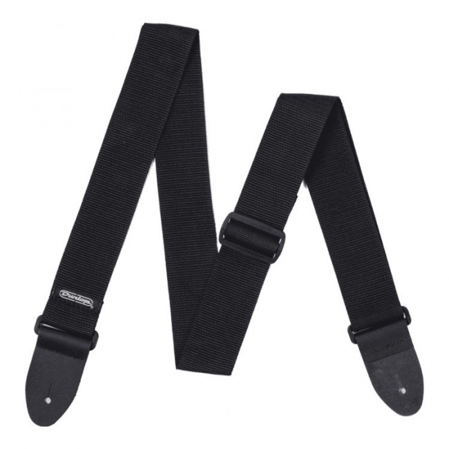 Ремень для гитары Dunlop D07-01BK Poly полиэстер черный Ремень для гитары Dunlop D07-01BK Poly полиэстер черный