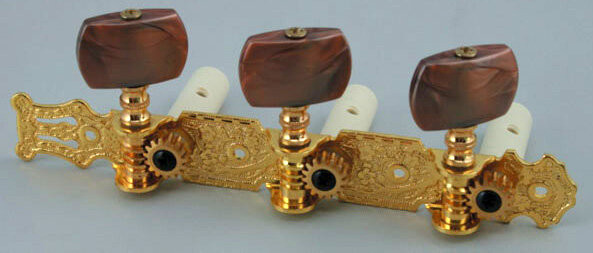 Комплект колковой механики для классической гитары Alice AO-020B4P позолоченый Комплект колковой механики для классической гитары Alice AO-020B4P позолоченый