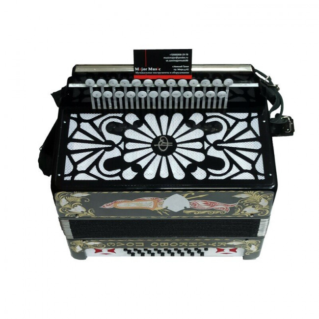 Гармонь Тульская «Куликово поле» G-3 3-х голосная, 2-х рядная, 25?25 – III, 326?198?370 мм, 6 кг Гармонь Тульская «Куликово поле» G-3 3-х голосная, 2-х рядная, 25?25 – III, 326?198?370 мм, 6 кг