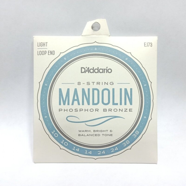 Струны для мандолины 10-38 D`Addario EJ73 фосф.бронза Струны для мандолины 10-38 D`Addario EJ73 фосф.бронза