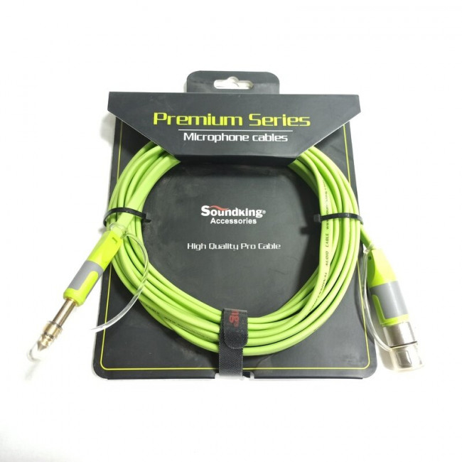Кабель микрофонный 5м Jack 6.35мм-XLR мама Soundking BXJ041-5M плоский Кабель микрофонный 5м Jack 6.35мм-XLR мама Soundking BXJ041-5M плоский
