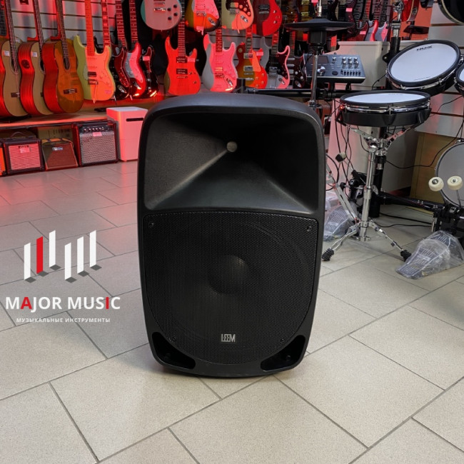 Активная акустическая система Leem PR-15HR с 2 микрофонами аккумуляторная Активная акустическая система Leem PR-15HR с 2 микрофонами аккумуляторная