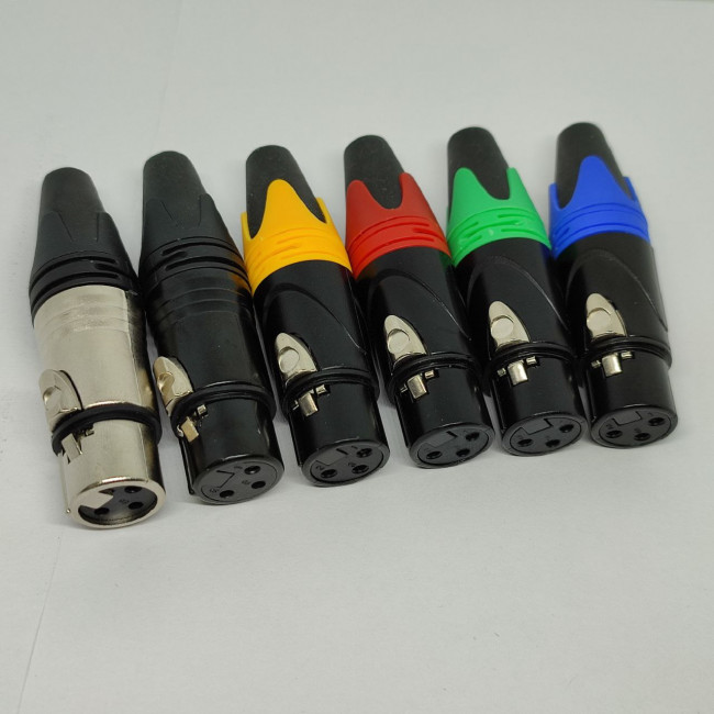 Разъем кабельный XLR мама AEX XLRF реплика Neutrik® Разъем кабельный XLR мама AEX XLRF реплика Neutrik®