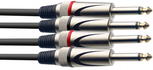 Кабель акустический Force STC060P 2 Jack mono x 2 Jack mono Кабель акустический Force STC060P 2 Jack mono x 2 Jack mono