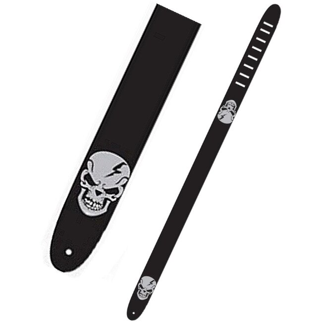 Гитарный ремень PERRI'S P20V-912 кожа череп Гитарный ремень PERRI'S P20V-912 кожа череп