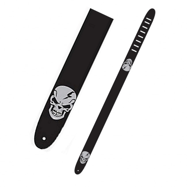 Гитарный ремень PERRI'S P20V-912 кожа череп Гитарный ремень PERRI'S P20V-912 кожа череп