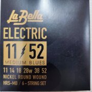 Струны для электрогитары 11-52 La Bella HRS-MB Hard Rockin Steel