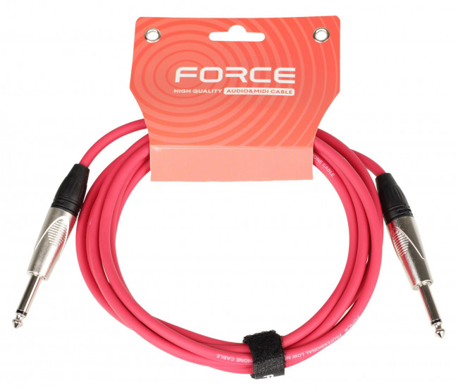 Кабель инструментальный 3м Force FGC-09/3 RD цвет красный
