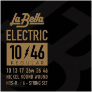 Струны для электрогитары 10-46 La Bella HRS-R Hard Rockin Steel Regular Струны для электрогитары 10-46 La Bella HRS-R Hard Rockin Steel Regular