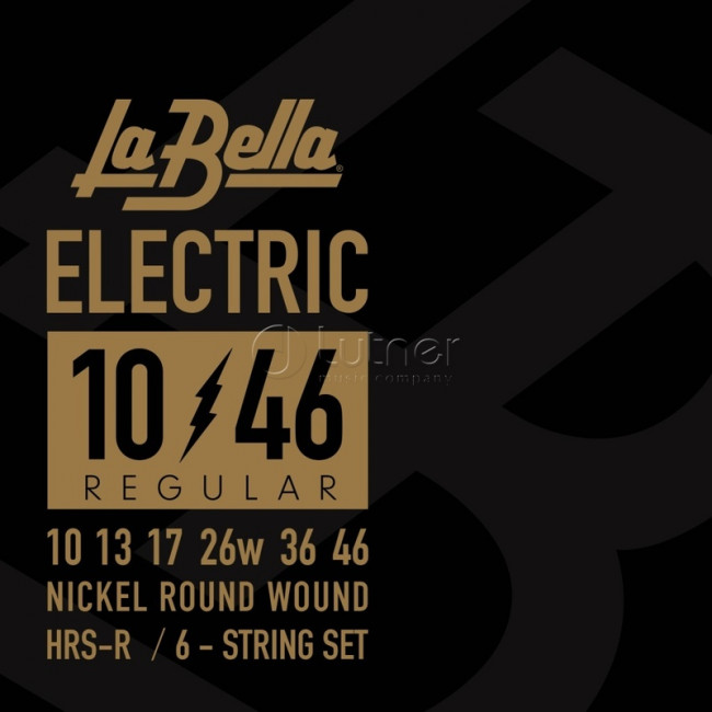 Струны для электрогитары 10-46 La Bella HRS-R Hard Rockin Steel Regular Струны для электрогитары 10-46 La Bella HRS-R Hard Rockin Steel Regular